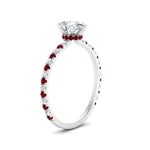 Load image into Gallery viewer, three-fourth-under-halo-pear-shaped-diamond-engagement-ring-with-ruby-in-FD9168PERGRUDRANGLE3-NL-WG