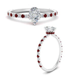 Load image into Gallery viewer, three-fourth-under-halo-pear-shaped-diamond-engagement-ring-with-ruby-in-FD9168PERGRUDRANGLE3-NL-WG