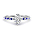 Load image into Gallery viewer, three-fourth-under-halo-pear-shaped-diamond-engagement-ring-with-sapphire-in-FD9168PERGSABLANGLE3-NL-WG
