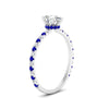 Load image into Gallery viewer, three-fourth-under-halo-pear-shaped-diamond-engagement-ring-with-sapphire-in-FD9168PERGSABLANGLE3-NL-WG