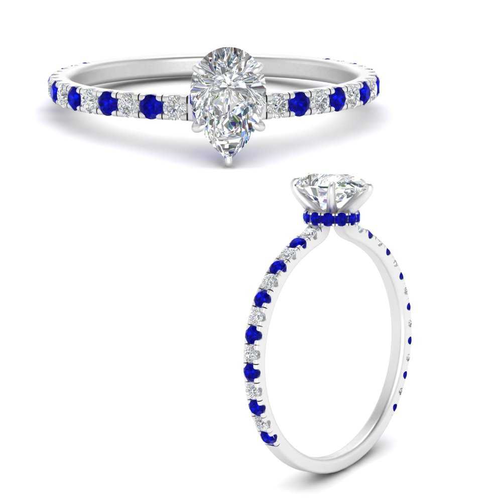 three-fourth-under-halo-pear-shaped-diamond-engagement-ring-with-sapphire-in-FD9168PERGSABLANGLE3-NL-WG