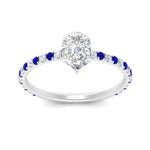Load image into Gallery viewer, three-fourth-under-halo-pear-shaped-diamond-engagement-ring-with-sapphire-in-FD9168PERGSABLANGLE3-NL-WG
