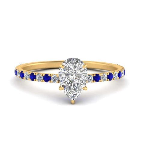 three-fourth-under-halo-pear-shaped-diamond-engagement-ring-with-sapphire-in-FD9168PERGSABLANGLE3-NL-YG