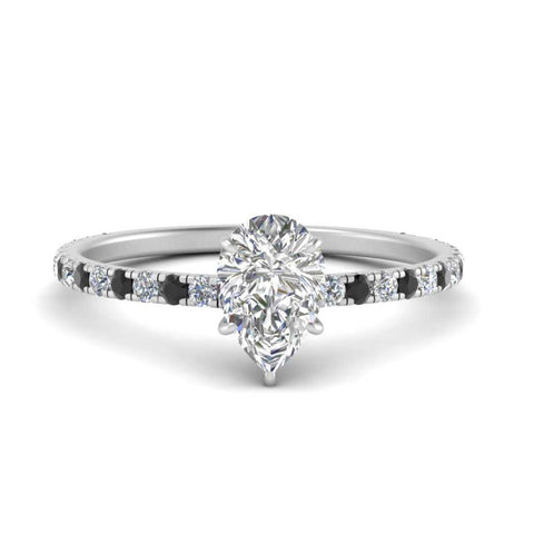 three-fourth-under-halo-pear-shaped-engagement-ring-with-black-diamond-in-FD9168PERGBLACKANGLE3-NL-WG