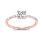 Load image into Gallery viewer, three-fourth-under-halo-princess-cut-diamond-engagement-ring-in-FD9168PRRANGLE3-NL-RG
