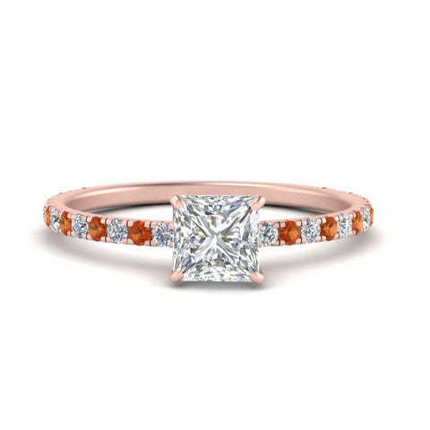 three-fourth-under-halo-princess-cut-diamond-engagement-ring-with-orange-sapphire-in-FD9168PRRGSAORANGLE3-NL-RG