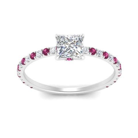 three-fourth-under-halo-princess-cut-diamond-engagement-ring-with-pink-sapphire-in-FD9168PRRGSADRPIANGLE3-NL-WG