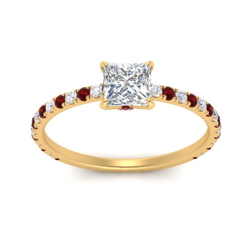 three-fourth-under-halo-princess-cut-diamond-engagement-ring-with-ruby-in-FD9168PRRGRUDRANGLE3-NL-YG
