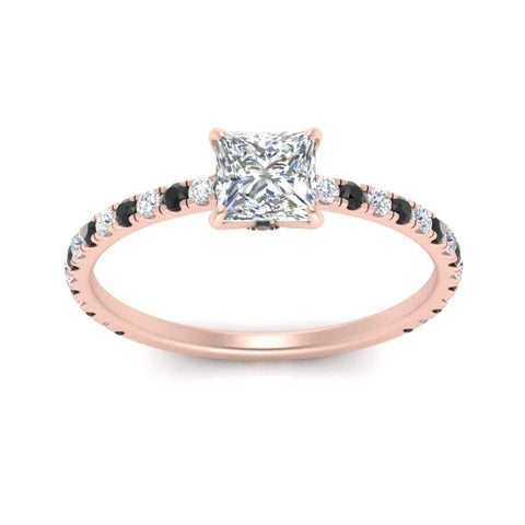 three-fourth-under-halo-princess-cut-engagement-ring-with-black-diamond-in-FD9168PRRGBLACKANGLE3-NL-RG
