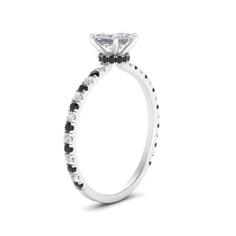 three-fourth-under-halo-princess-cut-engagement-ring-with-black-diamond-in-FD9168PRRGBLACKANGLE3-NL-WG