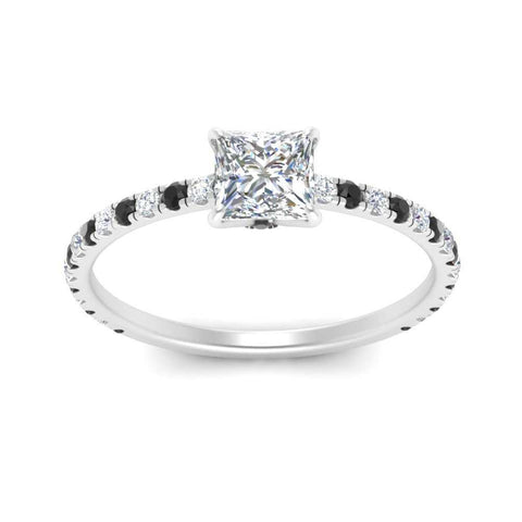 three-fourth-under-halo-princess-cut-engagement-ring-with-black-diamond-in-FD9168PRRGBLACKANGLE3-NL-WG