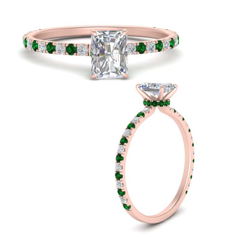 three-fourth-under-halo-radiant-cut-diamond-engagement-ring-with-emerald-in-FD9168RARGEMGRANGLE3-NL-RG