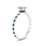 Load image into Gallery viewer, three-fourth-under-halo-radiant-cut-diamond-engagement-ring-with-emerald-in-FD9168RARGEMGRANGLE3-NL-WG
