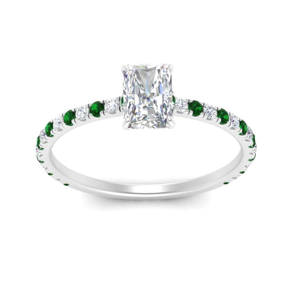 three-fourth-under-halo-radiant-cut-diamond-engagement-ring-with-emerald-in-FD9168RARGEMGRANGLE3-NL-WG