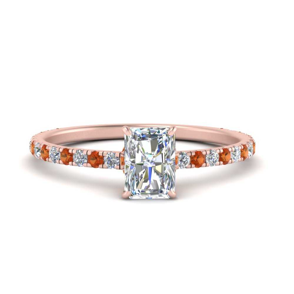 three-fourth-under-halo-radiant-cut-diamond-engagement-ring-with-orange-sapphire-in-FD9168RARGSAORANGLE3-NL-RG