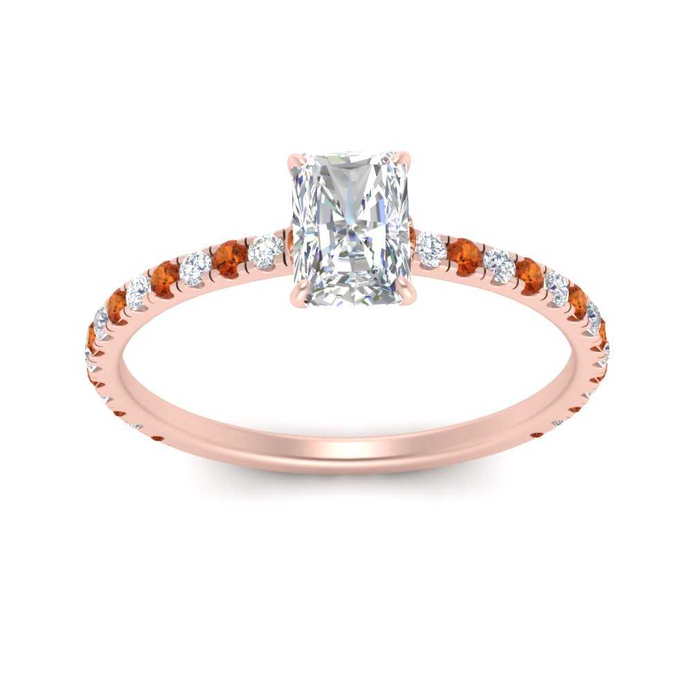 three-fourth-under-halo-radiant-cut-diamond-engagement-ring-with-orange-sapphire-in-FD9168RARGSAORANGLE3-NL-RG