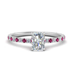 Load image into Gallery viewer, three-fourth-under-halo-radiant-cut-diamond-engagement-ring-with-pink-sapphire-in-FD9168RARGSADRPIANGLE3-NL-WG
