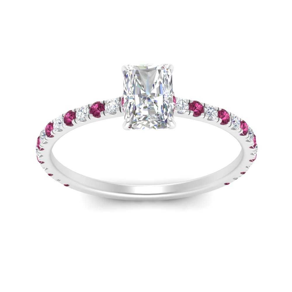 three-fourth-under-halo-radiant-cut-diamond-engagement-ring-with-pink-sapphire-in-FD9168RARGSADRPIANGLE3-NL-WG