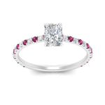 Load image into Gallery viewer, three-fourth-under-halo-radiant-cut-diamond-engagement-ring-with-pink-sapphire-in-FD9168RARGSADRPIANGLE3-NL-WG
