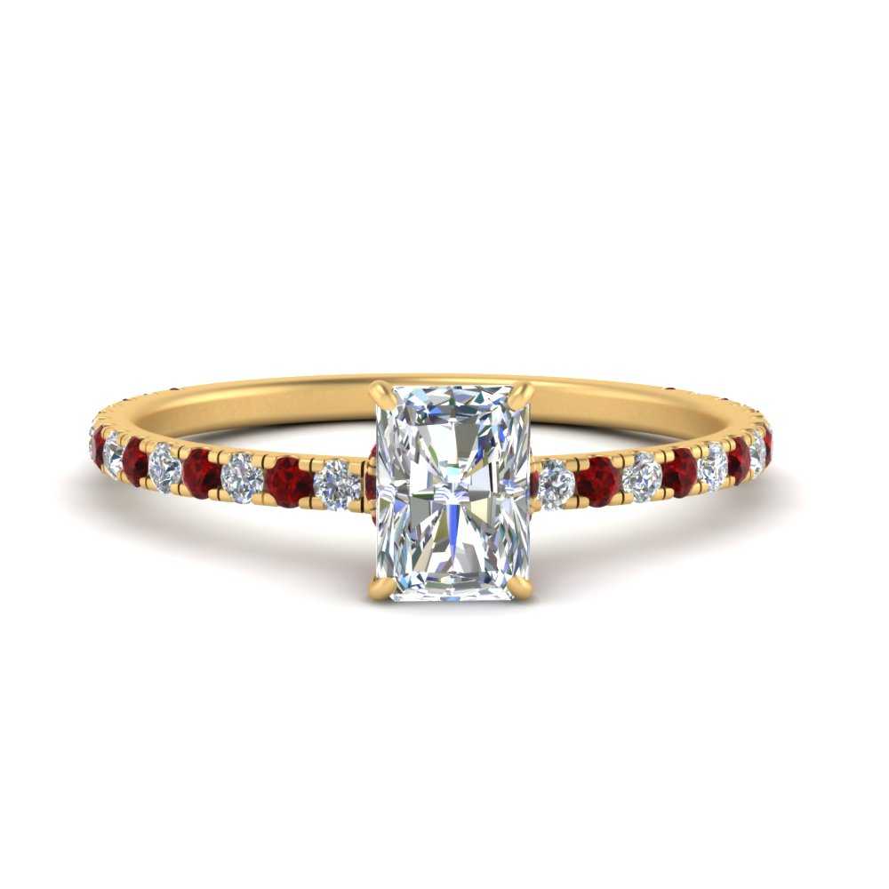 three-fourth-under-halo-radiant-cut-diamond-engagement-ring-with-ruby-in-FD9168RARGRUDRANGLE3-NL-YG
