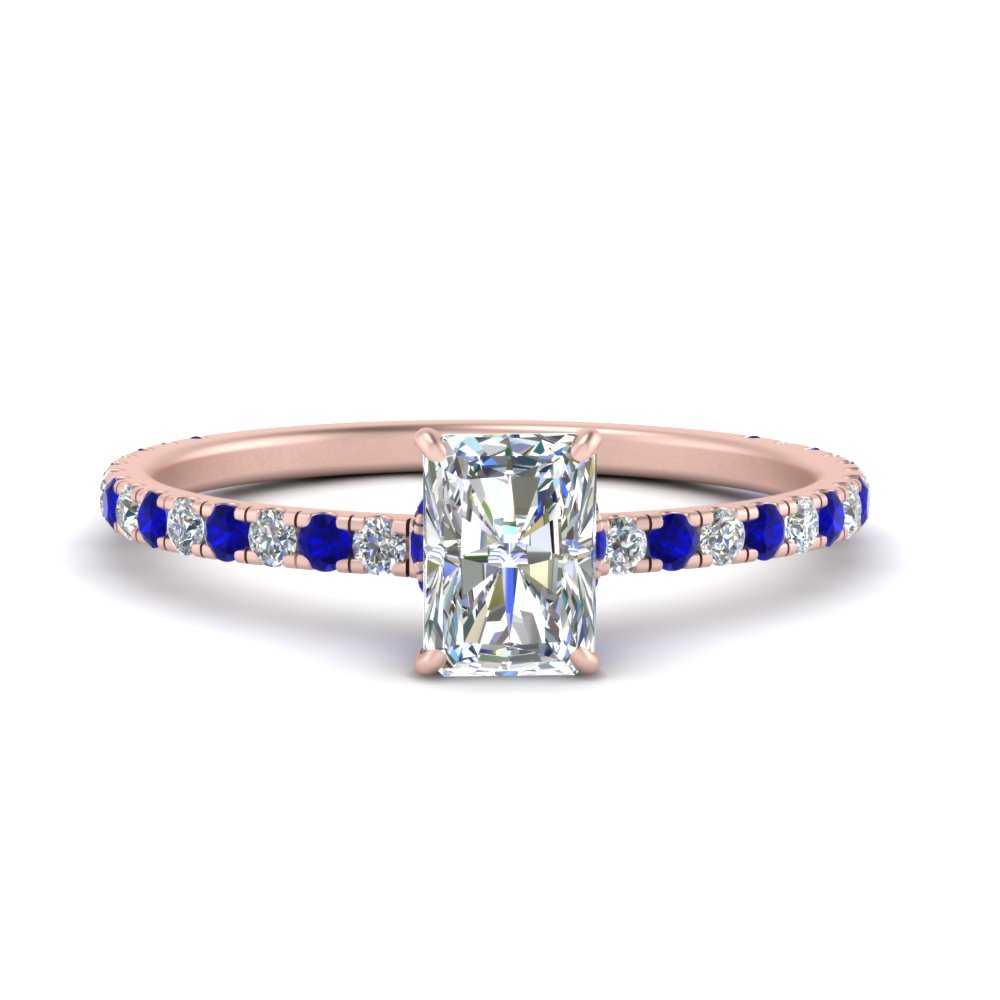 three-fourth-under-halo-radiant-cut-diamond-engagement-ring-with-sapphire-in-FD9168RARGSABLANGLE3-NL-RG