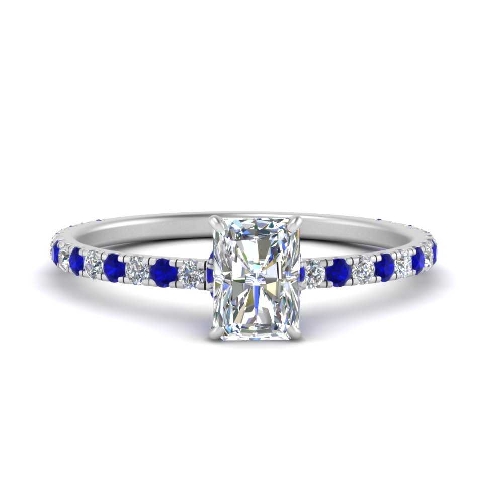 three-fourth-under-halo-radiant-cut-diamond-engagement-ring-with-sapphire-in-FD9168RARGSABLANGLE3-NL-WG