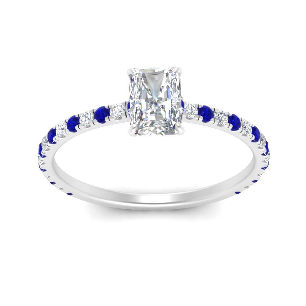 three-fourth-under-halo-radiant-cut-diamond-engagement-ring-with-sapphire-in-FD9168RARGSABLANGLE3-NL-WG