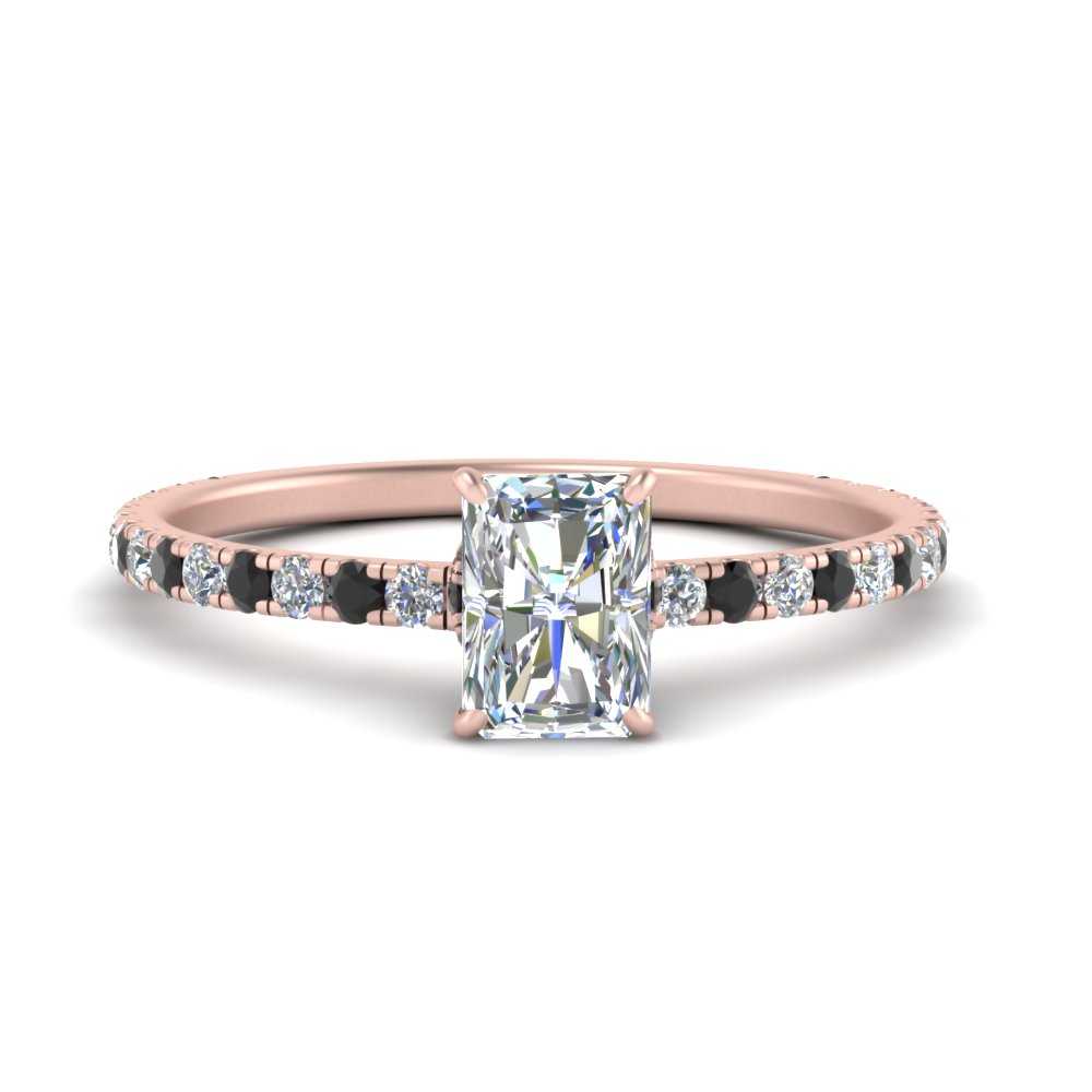 three-fourth-under-halo-radiant-cut-engagement-ring-with-black-diamond-in-FD9168RARGBLACKANGLE3-NL-RG