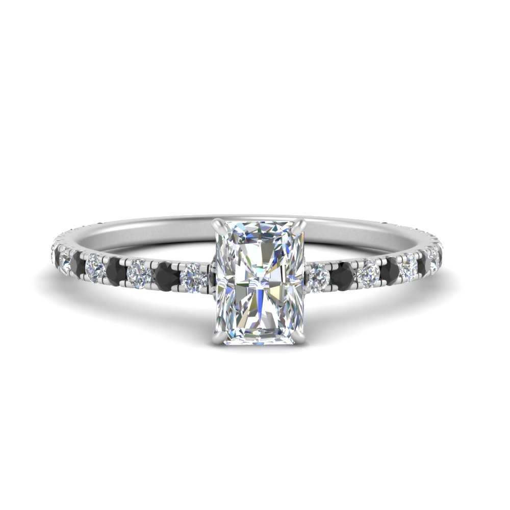 three-fourth-under-halo-radiant-cut-engagement-ring-with-black-diamond-in-FD9168RARGBLACKANGLE3-NL-WG