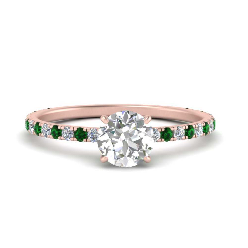 three-fourth-under-halo-round-cut-diamond-engagement-ring-with-emerald-in-FD9168RORGEMGRANGLE3-NL-RG