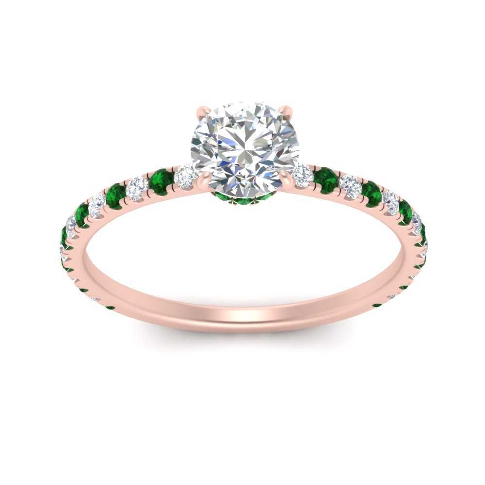 three-fourth-under-halo-round-cut-diamond-engagement-ring-with-emerald-in-FD9168RORGEMGRANGLE3-NL-RG