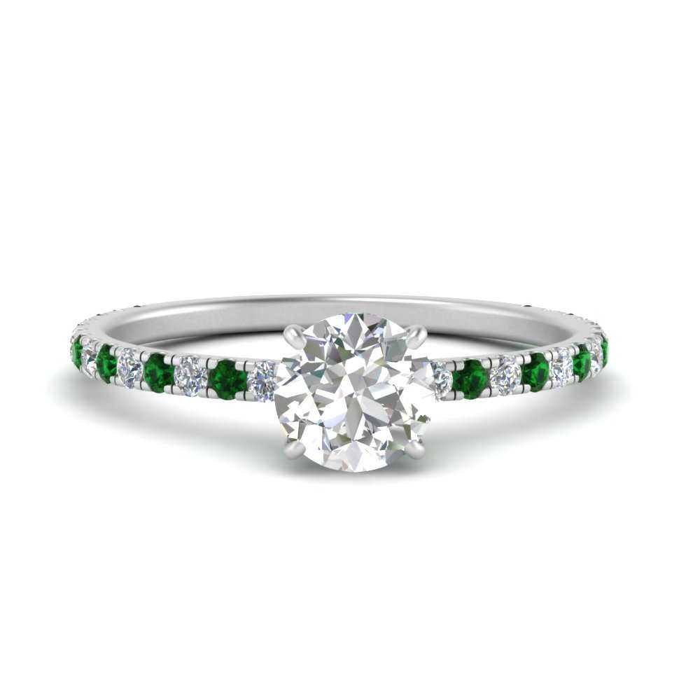 three-fourth-under-halo-round-cut-diamond-engagement-ring-with-emerald-in-FD9168RORGEMGRANGLE3-NL-WG