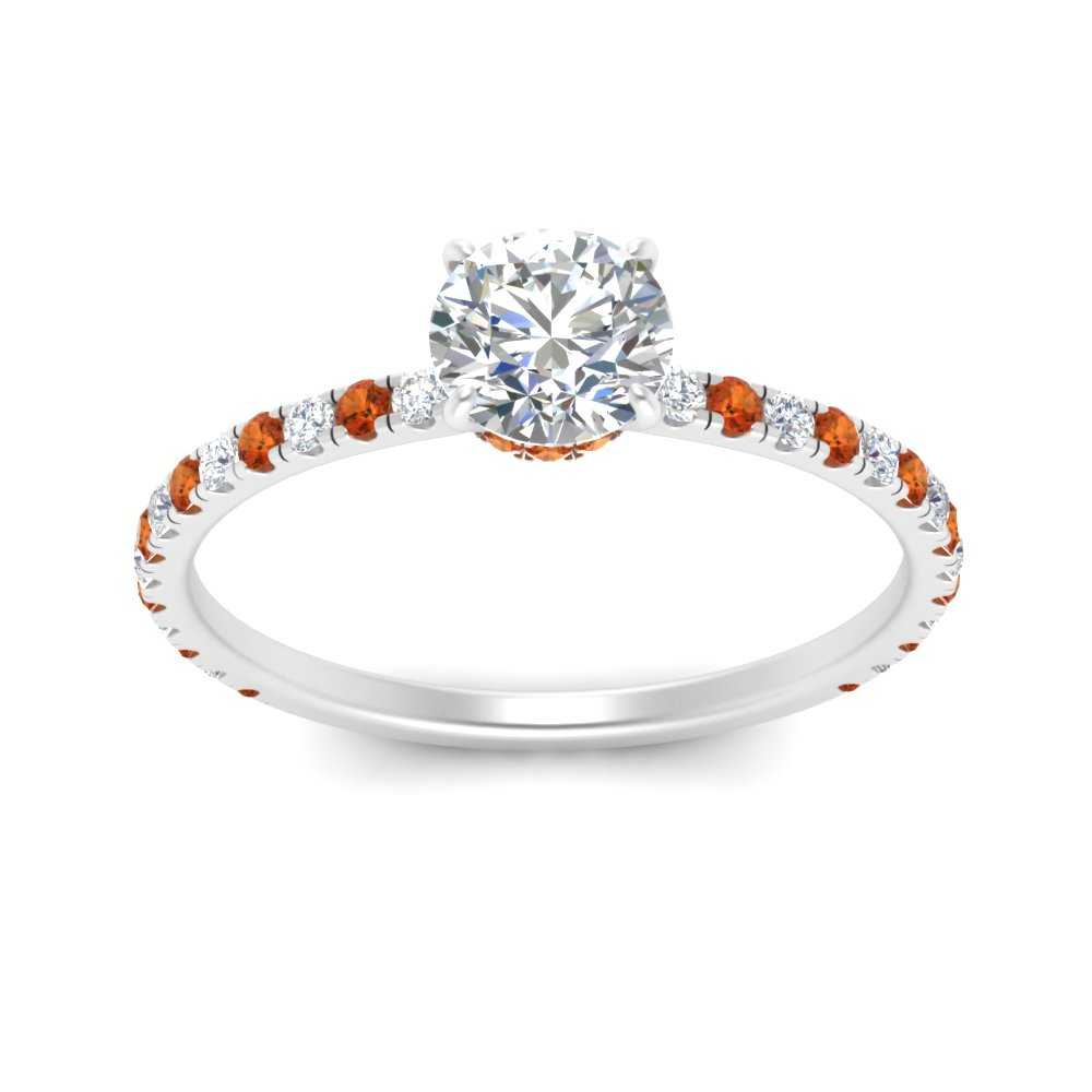 three-fourth-under-halo-round-cut-diamond-engagement-ring-with-orange-sapphire-in-FD9168RORGSAORANGLE3-NL-WG