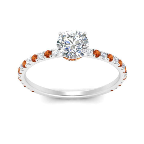 three-fourth-under-halo-round-cut-diamond-engagement-ring-with-orange-sapphire-in-FD9168RORGSAORANGLE3-NL-WG