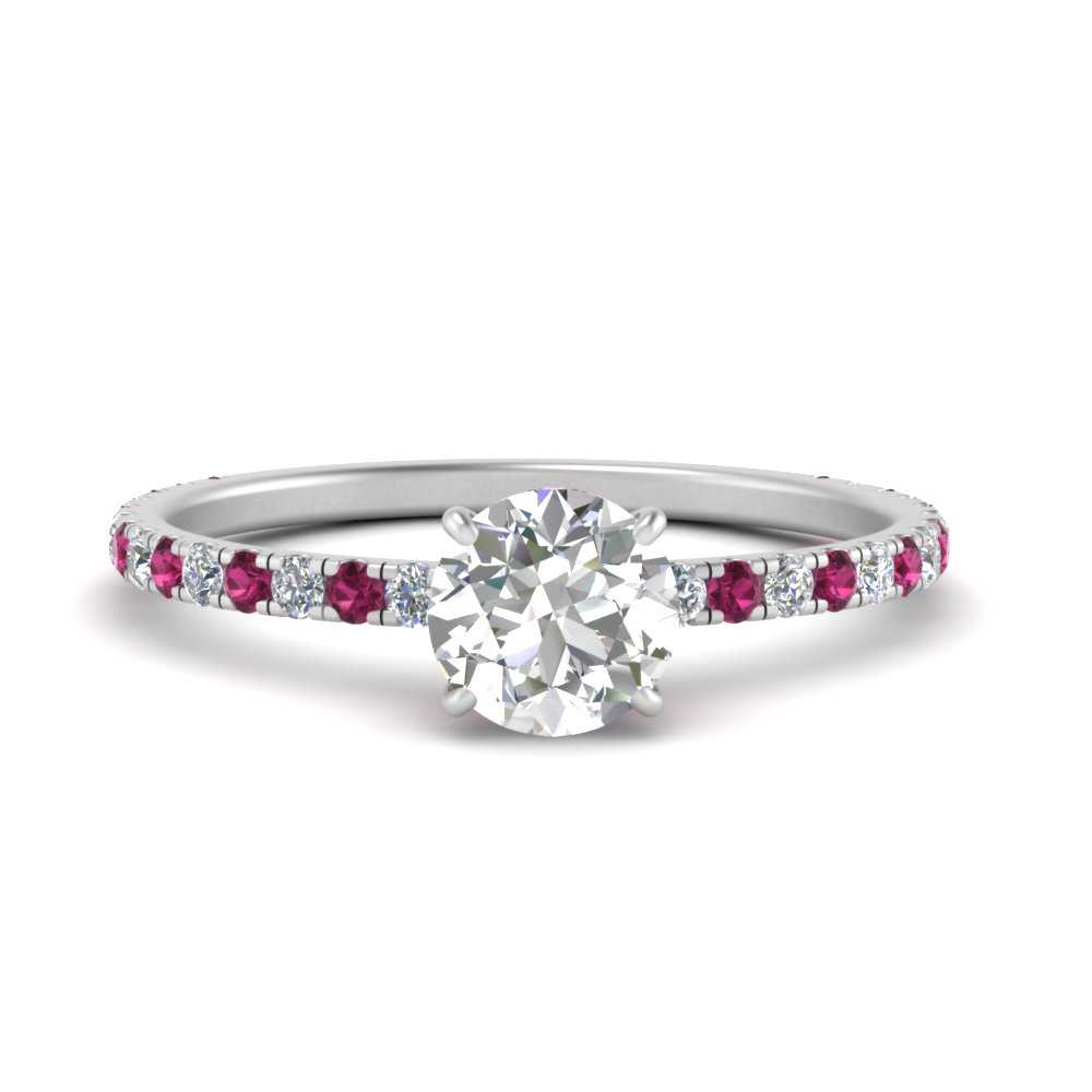 three-fourth-under-halo-round-cut-diamond-engagement-ring-with-pink-sapphire-in-FD9168RORGSADRPIANGLE3-NL-WG