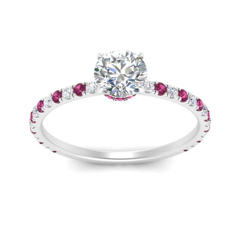 three-fourth-under-halo-round-cut-diamond-engagement-ring-with-pink-sapphire-in-FD9168RORGSADRPIANGLE3-NL-WG