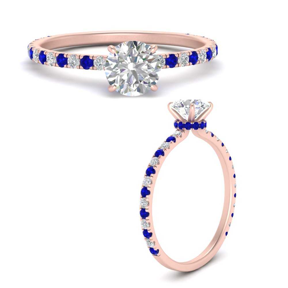 three-fourth-under-halo-round-cut-diamond-engagement-ring-with-sapphire-in-FD9168RORGSABLANGLE3-NL-RG