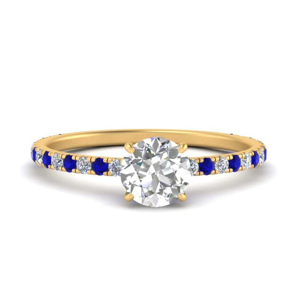 three-fourth-under-halo-round-cut-diamond-engagement-ring-with-sapphire-in-FD9168RORGSABLANGLE3-NL-YG