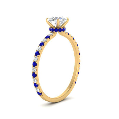 three-fourth-under-halo-round-cut-diamond-engagement-ring-with-sapphire-in-FD9168RORGSABLANGLE3-NL-YG