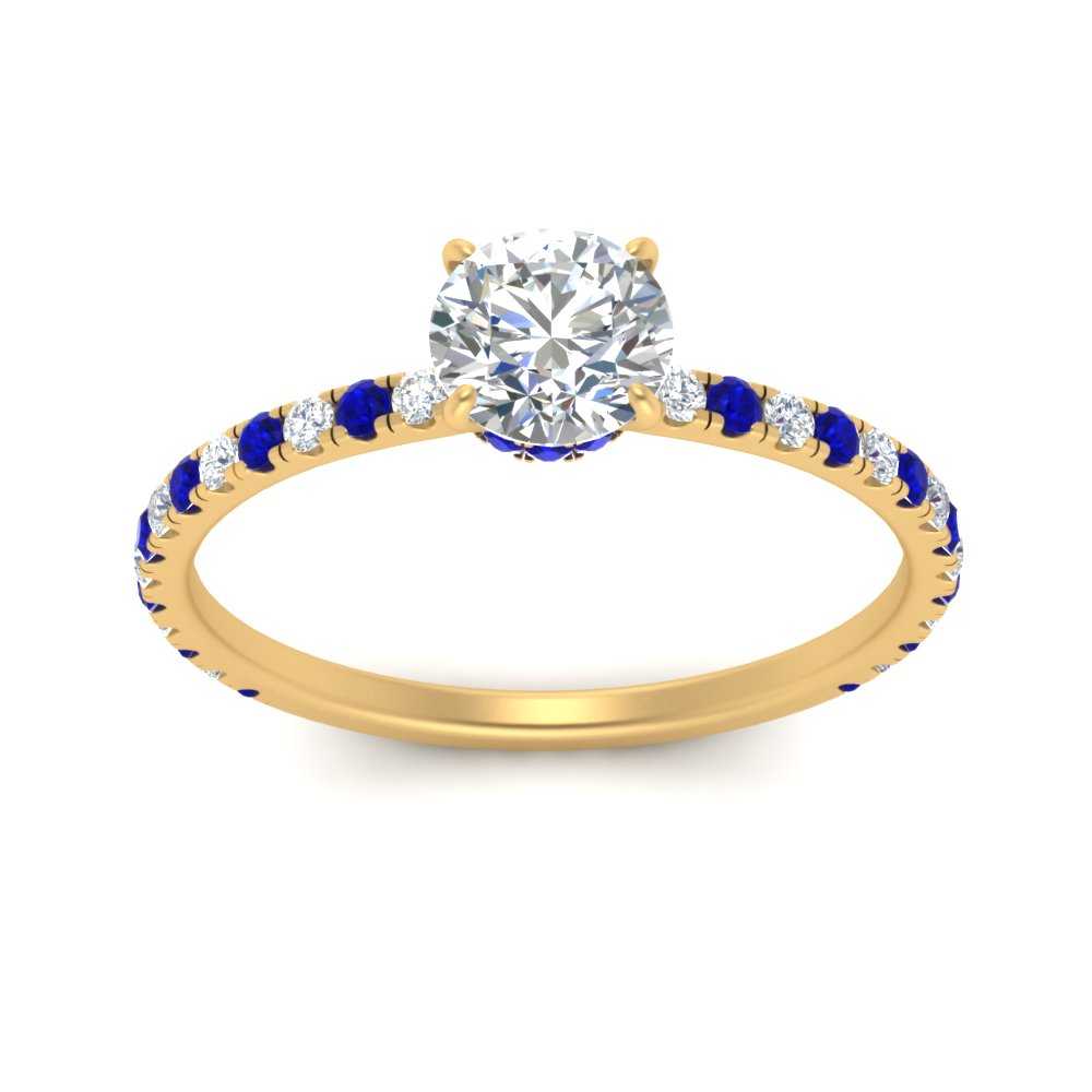 three-fourth-under-halo-round-cut-diamond-engagement-ring-with-sapphire-in-FD9168RORGSABLANGLE3-NL-YG