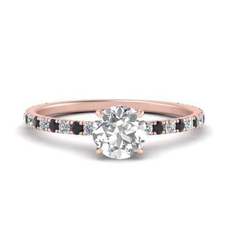 three-fourth-under-halo-round-cut-engagement-ring-with-black-diamond-in-FD9168RORGBLACKANGLE3-NL-RG