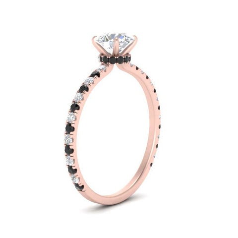 three-fourth-under-halo-round-cut-engagement-ring-with-black-diamond-in-FD9168RORGBLACKANGLE3-NL-RG
