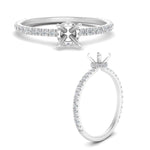 Load image into Gallery viewer, three-fourth-under-halo-semi-mount-diamond-engagement-ring-in-FD9168SMRANGLE3-NL-WG
