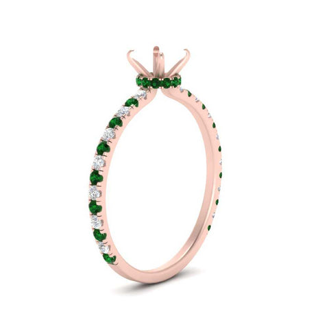 three-fourth-under-halo-semi-mount-diamond-engagement-ring-with-emerald-in-FD9168SMRGEMGRANGLE3-NL-RG