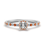 Load image into Gallery viewer, three-fourth-under-halo-semi-mount-diamond-engagement-ring-with-orange-sapphire-in-FD9168SMRGSAORANGLE3-NL-WG
