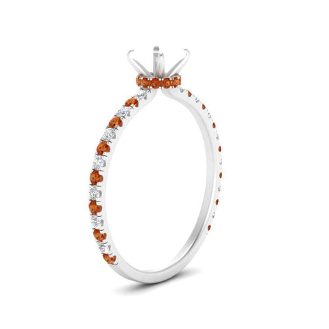 three-fourth-under-halo-semi-mount-diamond-engagement-ring-with-orange-sapphire-in-FD9168SMRGSAORANGLE3-NL-WG