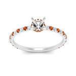 Load image into Gallery viewer, three-fourth-under-halo-semi-mount-diamond-engagement-ring-with-orange-sapphire-in-FD9168SMRGSAORANGLE3-NL-WG
