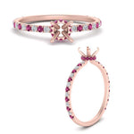 Load image into Gallery viewer, three-fourth-under-halo-semi-mount-diamond-engagement-ring-with-pink-sapphire-in-FD9168SMRGSADRPIANGLE3-NL-RG
