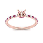 Load image into Gallery viewer, three-fourth-under-halo-semi-mount-diamond-engagement-ring-with-pink-sapphire-in-FD9168SMRGSADRPIANGLE3-NL-RG
