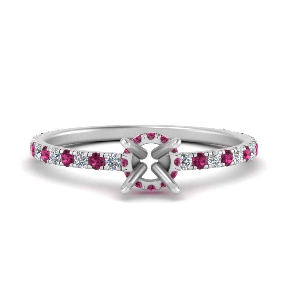 three-fourth-under-halo-semi-mount-diamond-engagement-ring-with-pink-sapphire-in-FD9168SMRGSADRPIANGLE3-NL-WG
